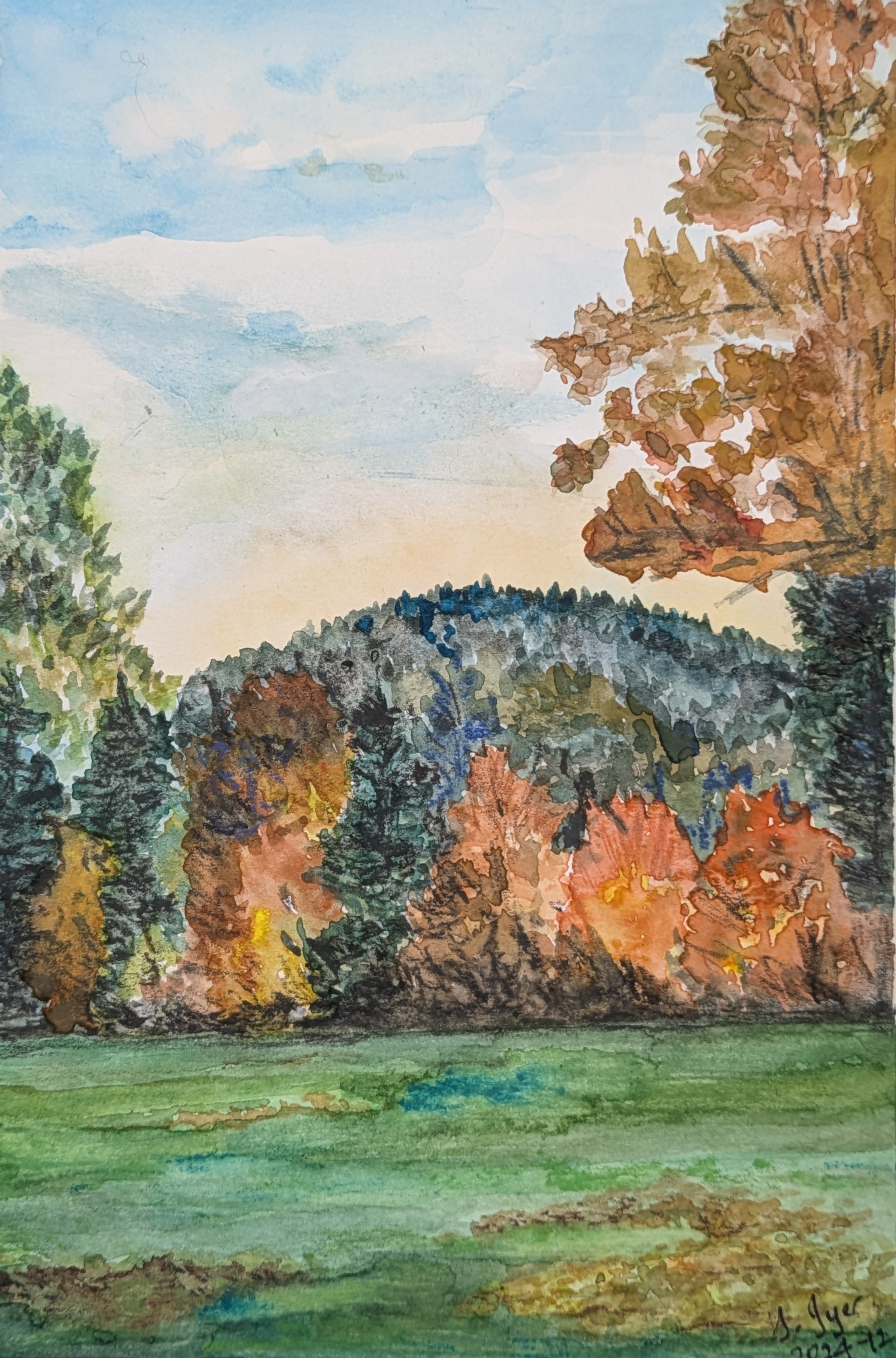 Autumn Hillside Serenity