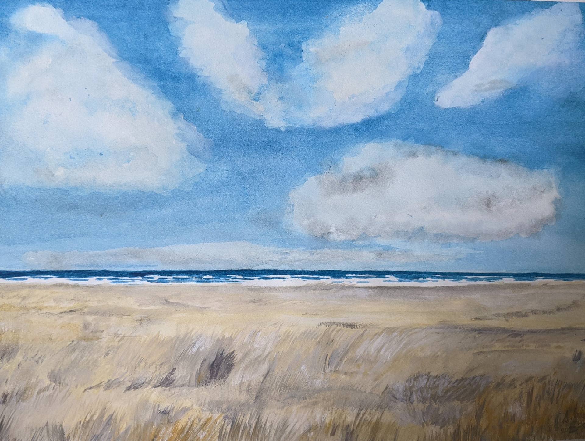 Summer day at the beach in the Pacific Northwest